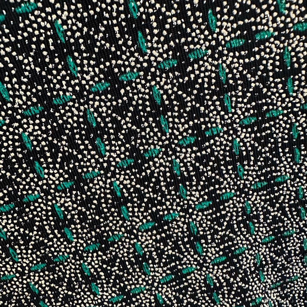 Dew-Drop Knit Dress Dark Green Size 6 - Picture 4 of 5